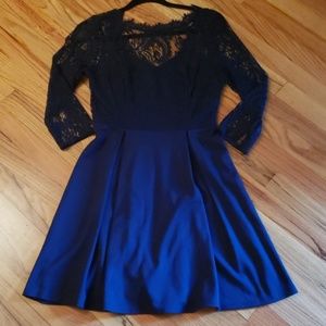 Navy Blue Franchesca Dress NWT